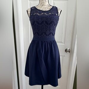 Lilly Pulitzer Navy Lace Mini Dress